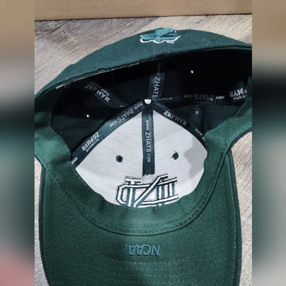 Notre Dame Fighting Irish Zephyr Kelly Green Fitted Hat Cap Size 7 1/4
